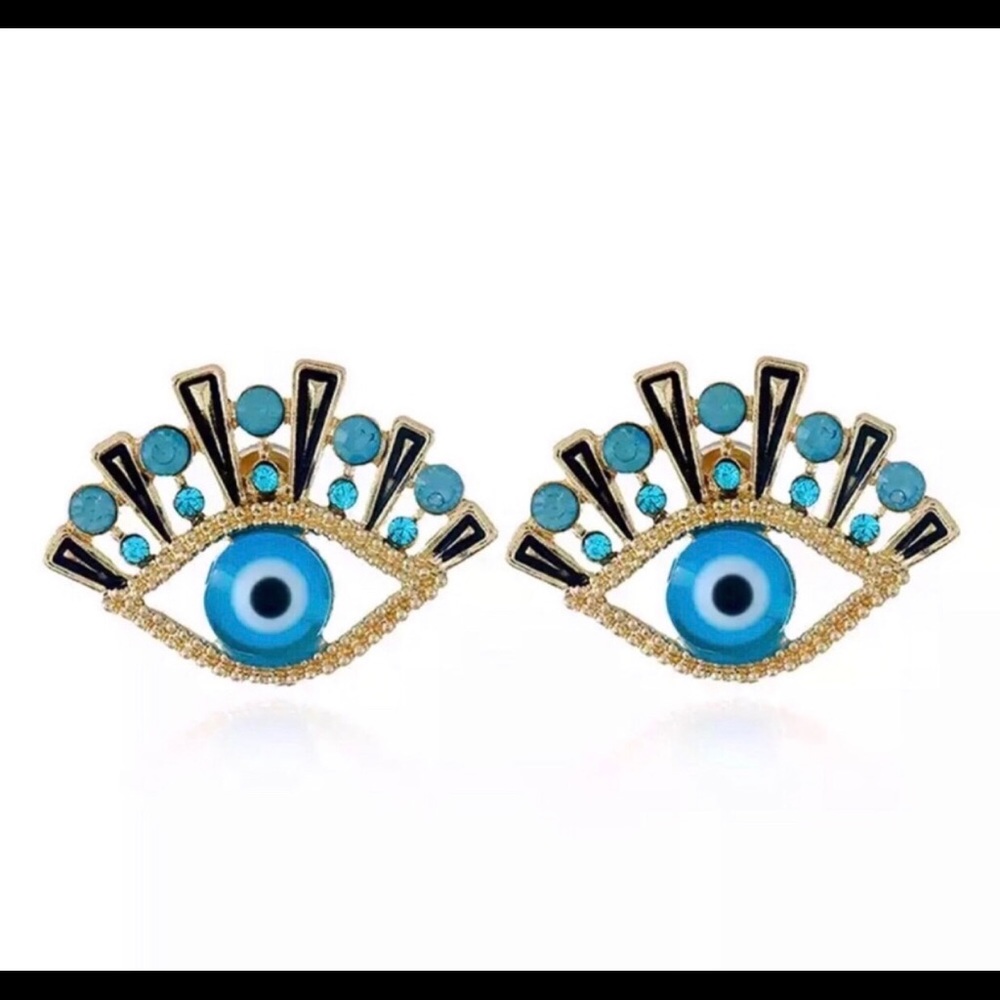 Exaggerated Eye Earrings - Picture 2 of 6